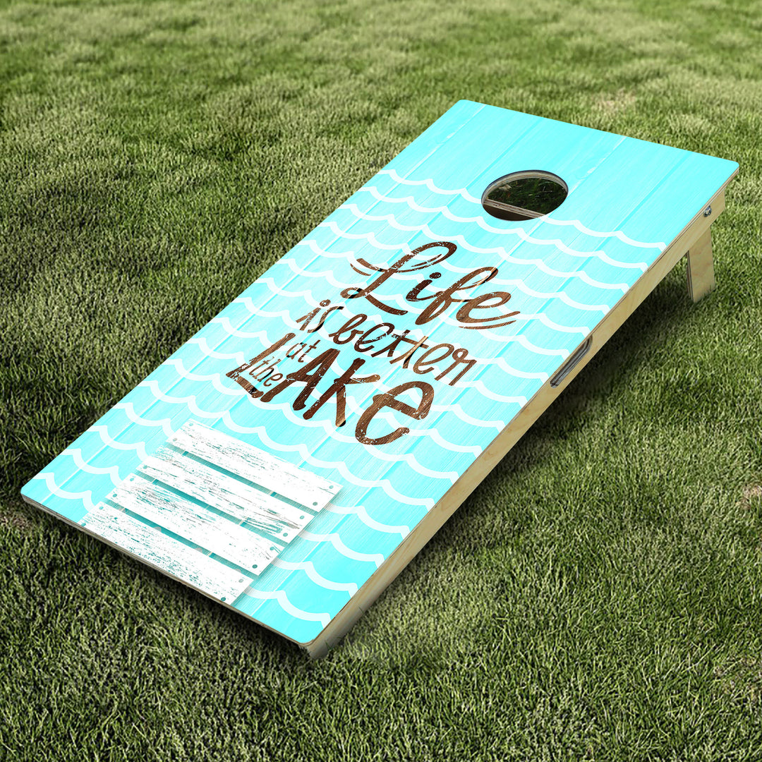 Life Is Better At The Lake Cornhole Boards