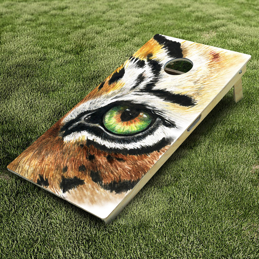 Eye Of The Tiger Cornhole Boards