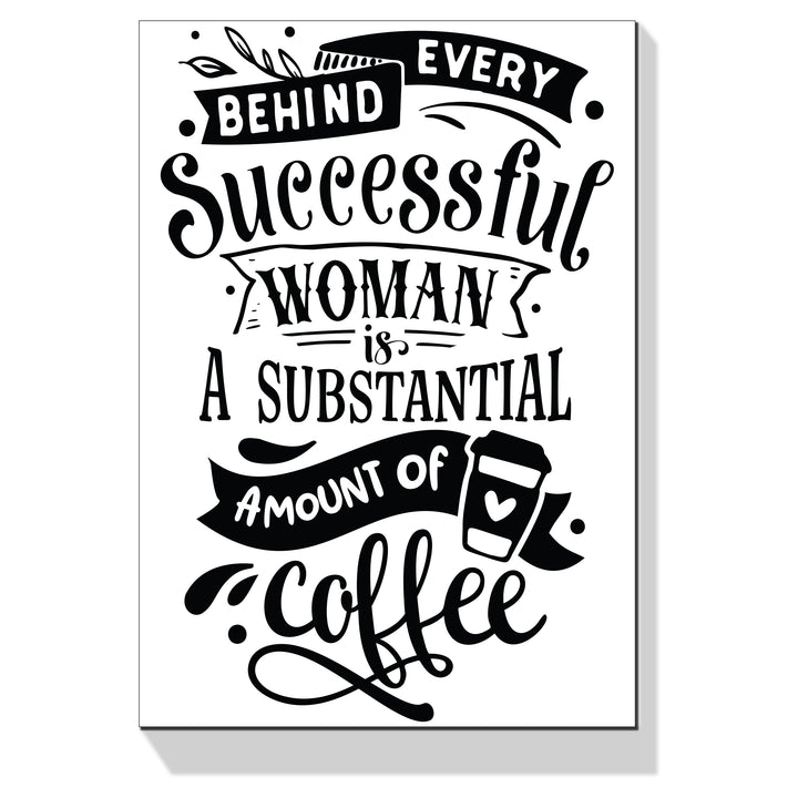 Successful Woman Drink Coffee Wall Art
