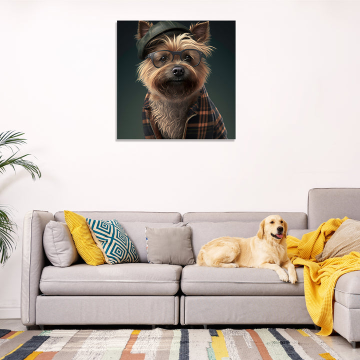 Funny Cairn Terrier Dog Wall Art