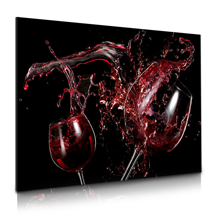 Red Wine Glasses Wall Art