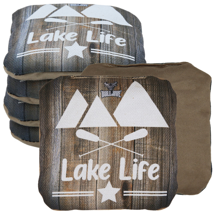 Cornhole Bags Lake Life White