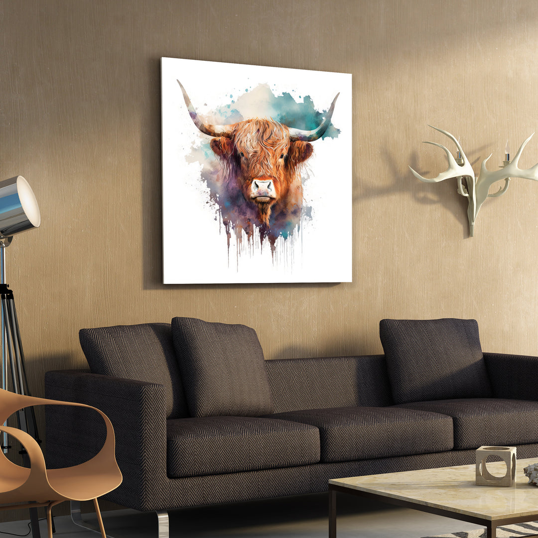 Highland Cow Wall Art Painting