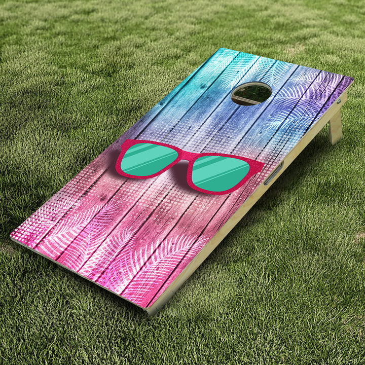 Beach Sunglasses Cornhole Boards