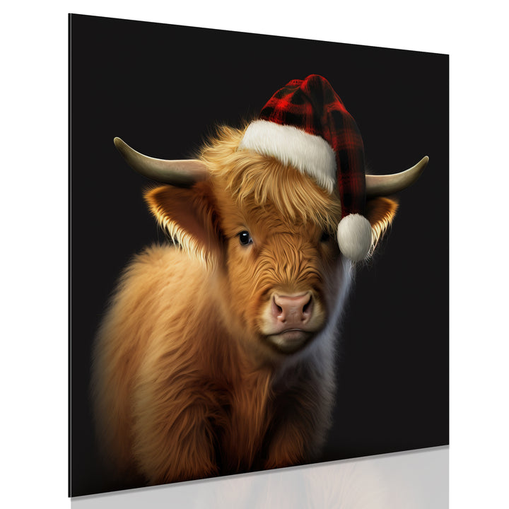 Christmas Highland Cow Wall Art 6