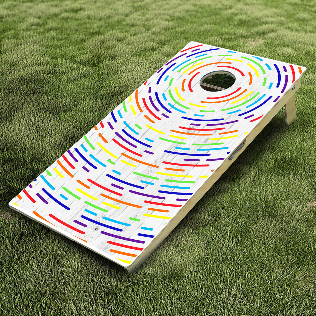 Rainbow 3 Cornhole Boards