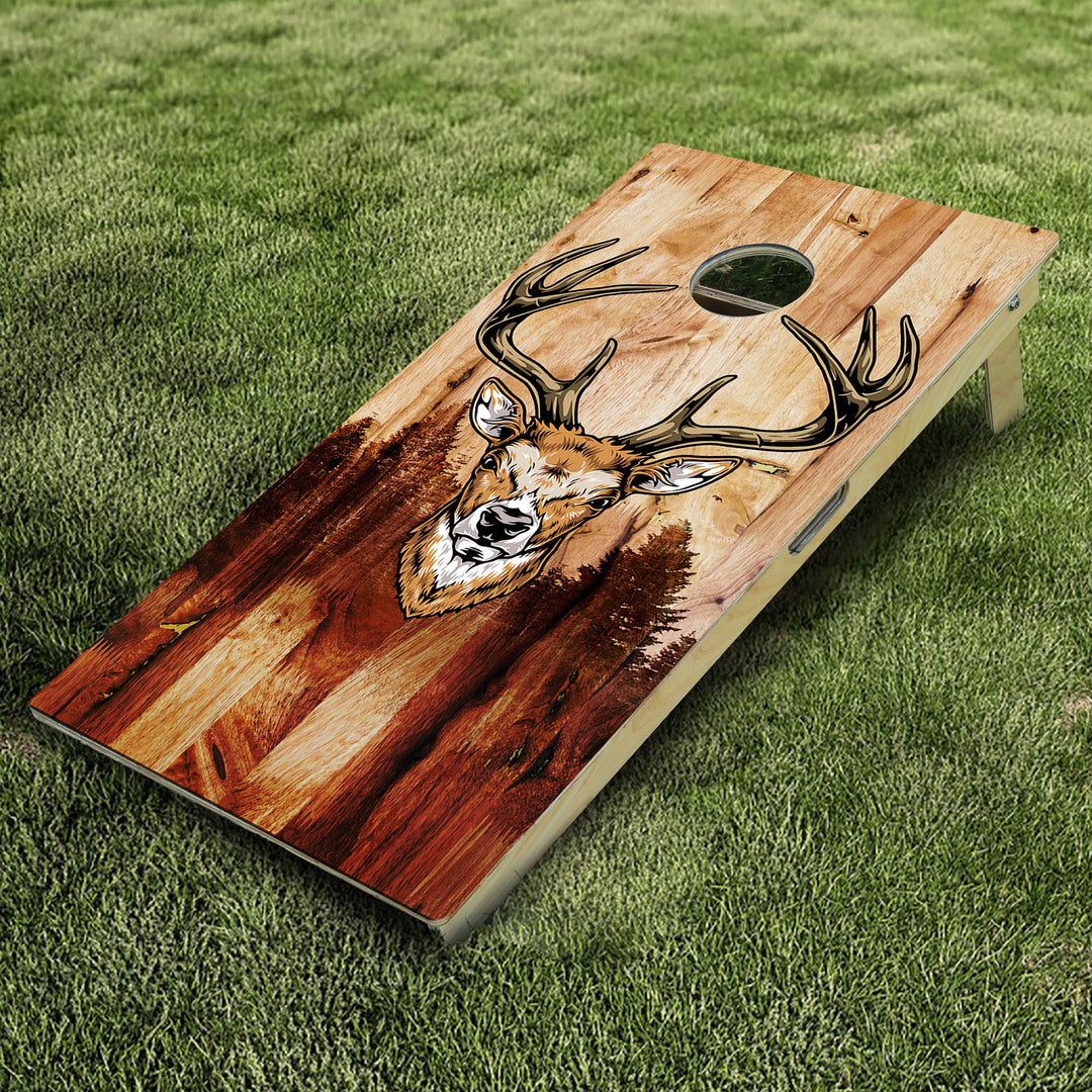 Animated Deer Cornhole Boards