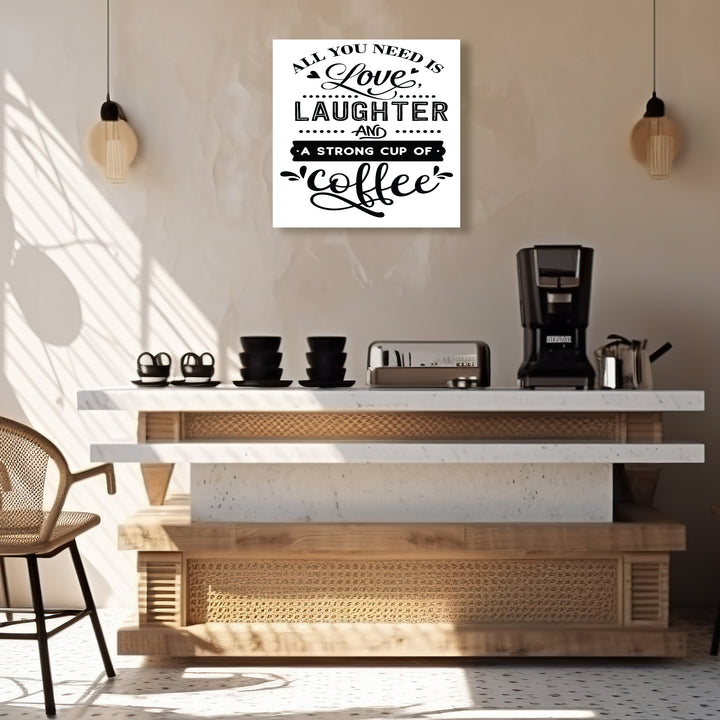 Love Laughter Coffee Wall Art