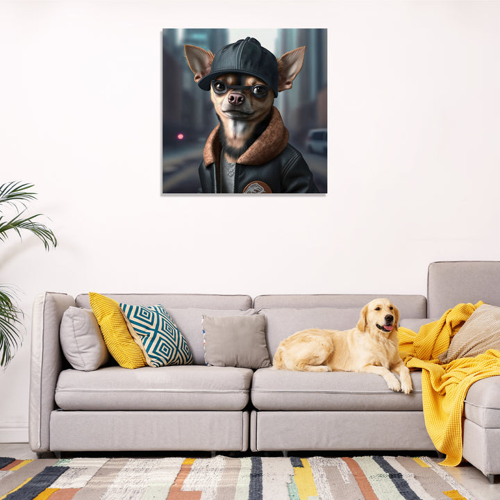 Funny Chihuahua Dog Wall Art