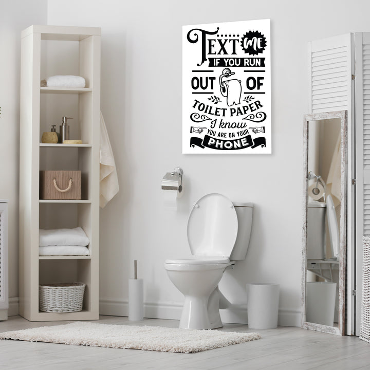 Funny Toilet Paper Wall Art 3
