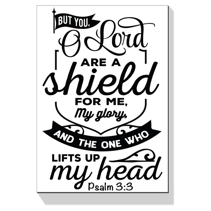 Bible Verse Psalm 3:3 Wall Art